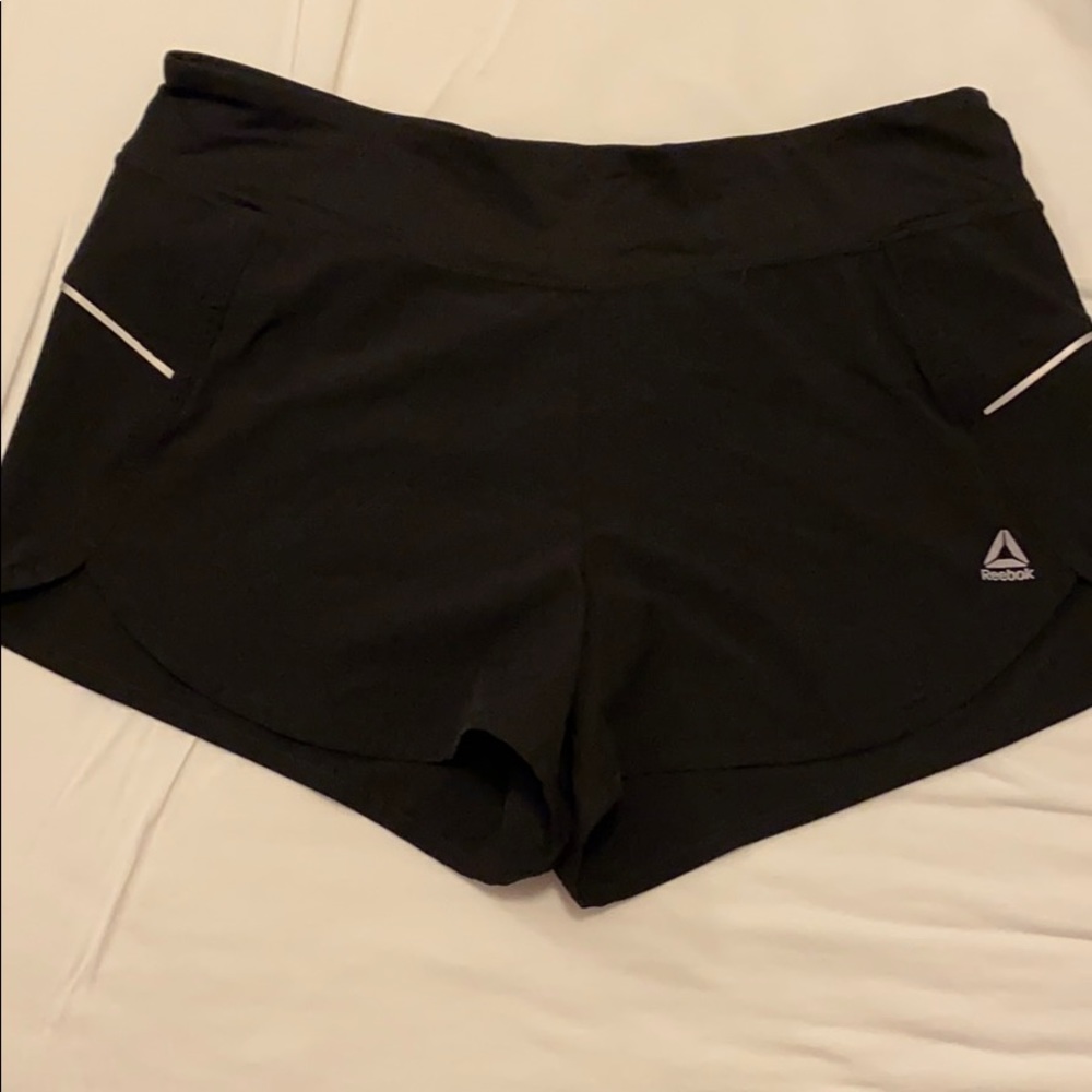 Black Reebok shorts. Mint condition.